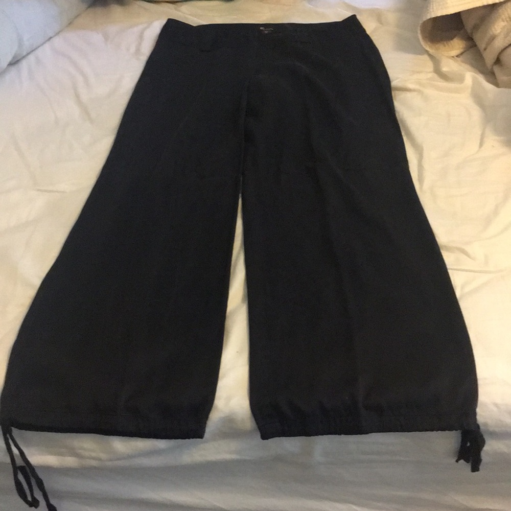 Silk wide leg dress pants